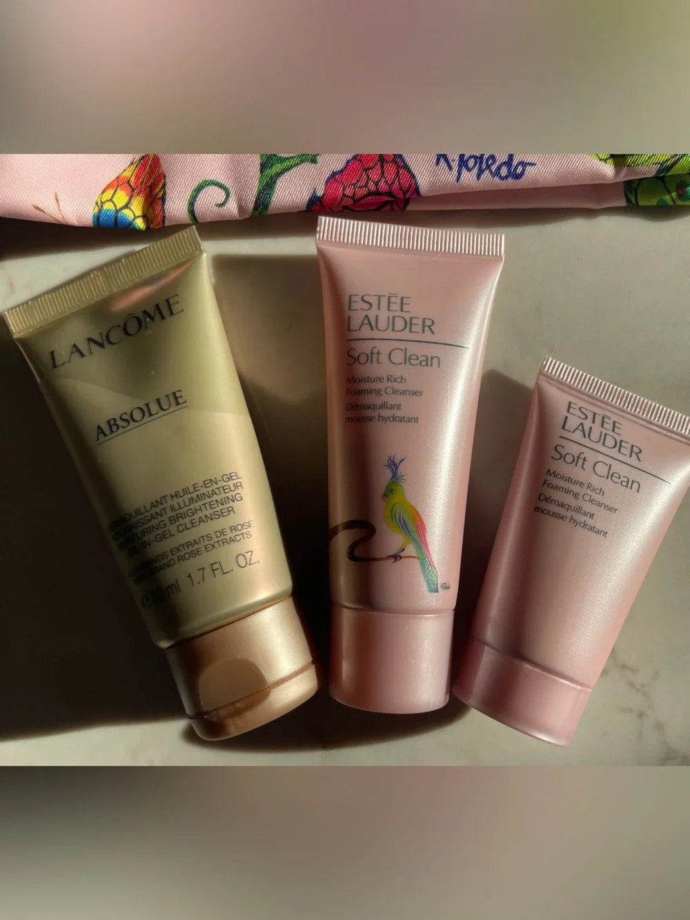 Brand New Lancôme Clean 50ML Estée Laud Clean 60ML,Free Make Up Bag